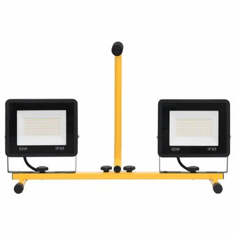 Spotlight met handvat LED 2x50 W warmwit