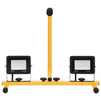 Spotlight met handvat LED 2x20 W koudwit