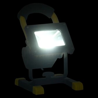 Spotlight met handvat oplaadbaar LED 30 W koudwit
