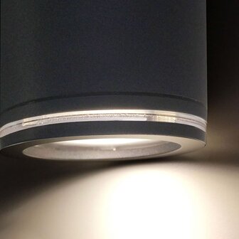 Tuinspotlight met sensor Spot Duo Sensor zwart