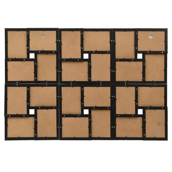 Fotolijst voor 24x(10x15 cm) foto MDF zwart