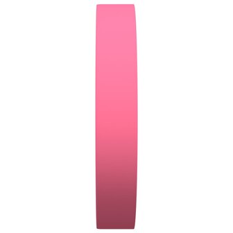 Wandklok &Oslash;25,5 cm polystyreen en glas roze