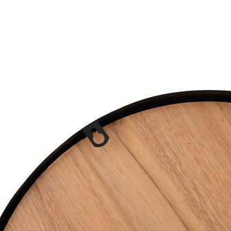 Wandklok &Oslash;39 cm ijzer en bewerkt hout bruin