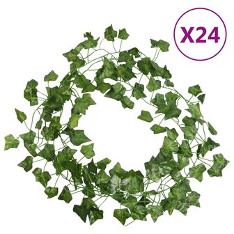 Kerstslingers klimop 24 st 200 cm groen