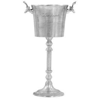 Champagnekoeler 39x29x71 cm massief aluminium zilverkleurig
