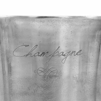 Champagnekoeler 39x29x71 cm massief aluminium zilverkleurig