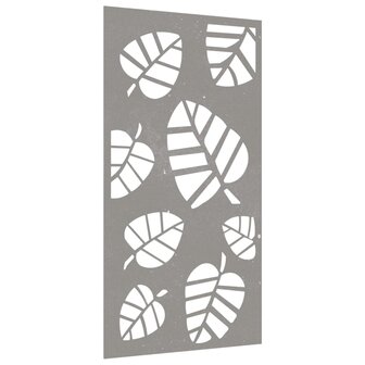Wanddecoratie tuin bladontwerp 105x55 cm cortenstaal