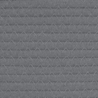 Opbergmand &Oslash; 51x33 cm katoen grijs en wit