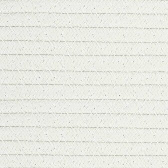 Opbergmand &Oslash; 40x35 cm katoen grijs en wit