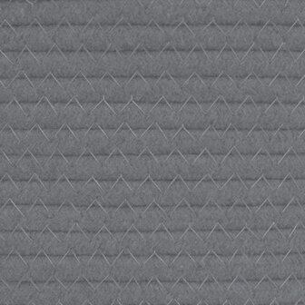 Opbergmand &Oslash; 43x38 cm katoen grijs en wit