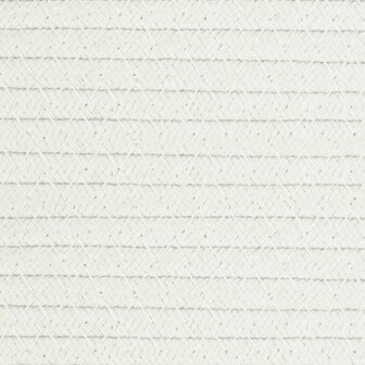 Opbergmand &Oslash; 43x38 cm katoen beige en wit
