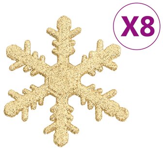 111-delige Kerstballenset polystyreen goudkleurig