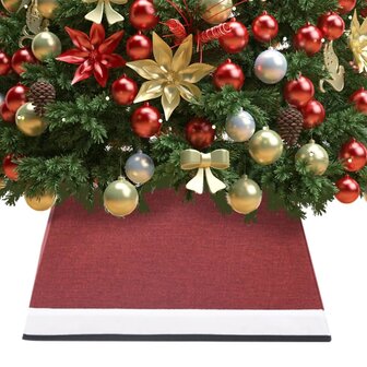Kerstboomrok 48x48x25 cm rood en wit