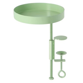 Plantenblad met klem rond S groen