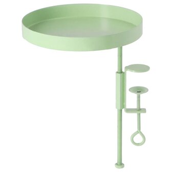 Plantenblad met klem rond M groen
