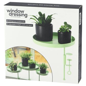 Plantenblad met klem rond L groen