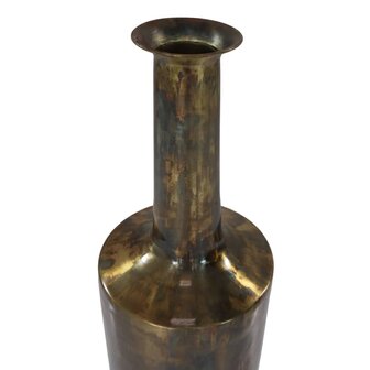 Vaas Bergamo groot 24x75 cm goudkleurig