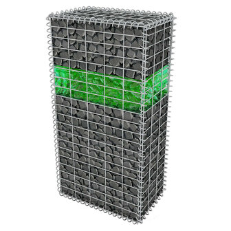 Gabion stenen 25 kg groen 60-120 mm glas