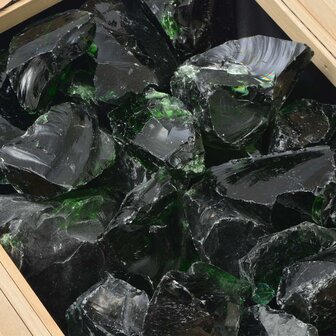 Gabion stenen 25 kg groen 60-120 mm glas