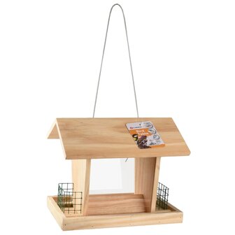 Vogelvoederhuisje met silo Mado hangend naturel