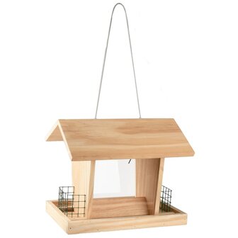 Vogelvoederhuisje met silo Mado hangend naturel