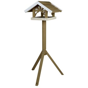Vogelvoederhuisje staand Natura 45x28x44 cm bruin 55802