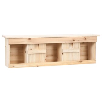 Mussenhuis met 5 kamers 68x15x21 cm vurenhout