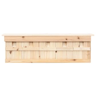 Mussenhuis met 5 kamers 68x15x21 cm vurenhout