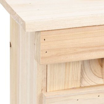 Mussenhuis met 5 kamers 68x15x21 cm vurenhout