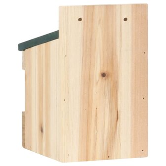 Vogelhuisjes 4 st 12x16x20 cm vurenhout
