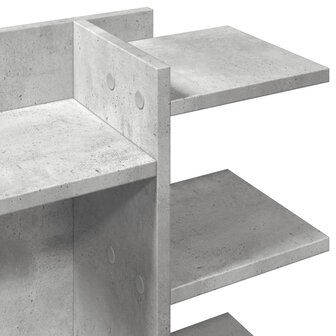 Bureau organiser 42x21,5x42 cm bewerkt hout betongrijs