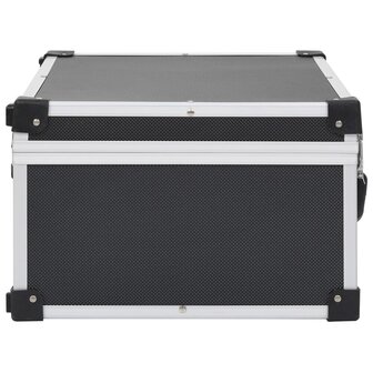Cd-koffer voor 60 cd&#039;s aluminium ABS zwart