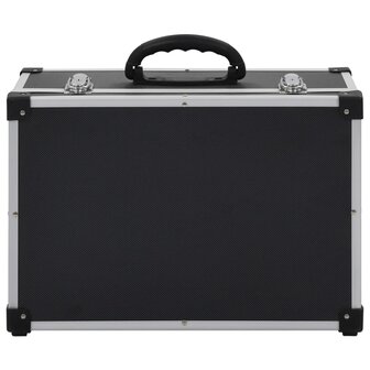 Cd-koffer voor 60 cd&#039;s aluminium ABS zwart