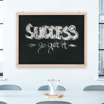 Krijtbord voor aan de wand 60x80 cm cederhout