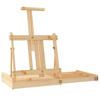 Tafelezel met lade 41,5x37x12 cm massief grenenhout