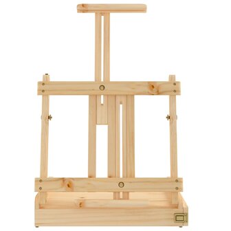 Tafelezel met lade 41,5x37x12 cm massief grenenhout