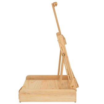 Tafelezel met lade 41,5x37x12 cm massief grenenhout