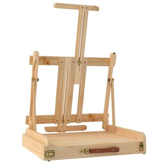 Tafelezel met lade 41,5x37x12 cm massief grenenhout