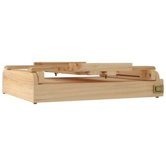 Tafelezel met lade 41,5x37x12 cm massief grenenhout