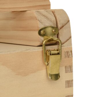 Tafelezel met lade 41,5x37x12 cm massief grenenhout