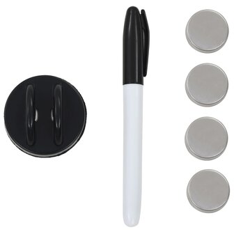 Whiteboard voor aan de wand magnetisch 60x20 cm glas