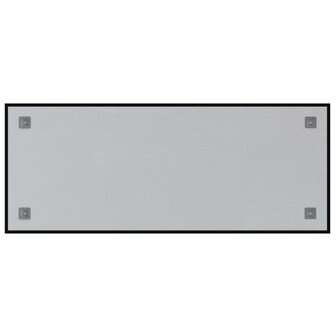 Magneetbord voor aan de wand 100x40 cm gehard glas zwart