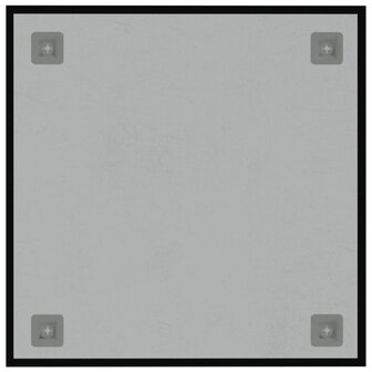 Magneetbord wandgemonteerd 40x40 cm&nbsp;gehard glas zwart