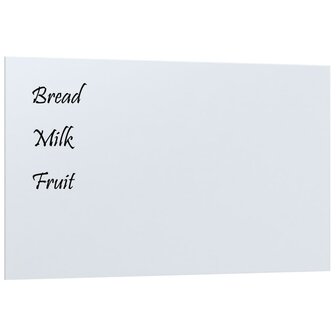 Magneetbord wandgemonteerd 100x60 cm&nbsp;gehard glas wit