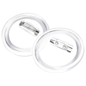 Buttons met spelden 100 st 44 mm acryl