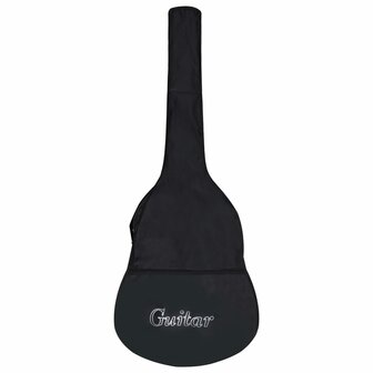 Gitaartas voor 4/4 klassieke gitaar 100x37 cm stof zwart