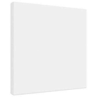 Canvasdoeken 12 st stof en massief grenenhout wit