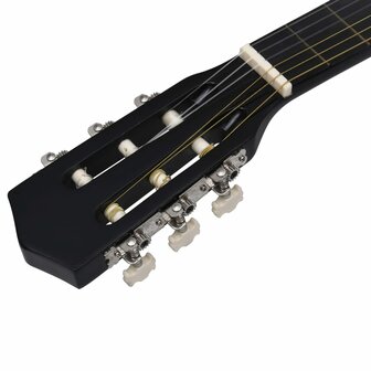 Gitaar cutaway met 6 snaren western klassiek 38&amp;quot; zwart