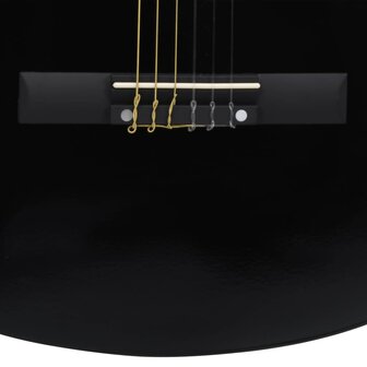 Gitaar cutaway met 6 snaren western klassiek 38&amp;quot; zwart