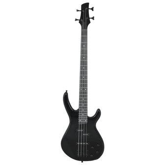 Basgitaar voor beginners elektrisch met tas 4/4 46&amp;quot; zwart